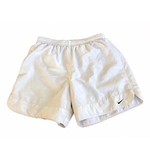 Vintage gray tag Nike white running shorts